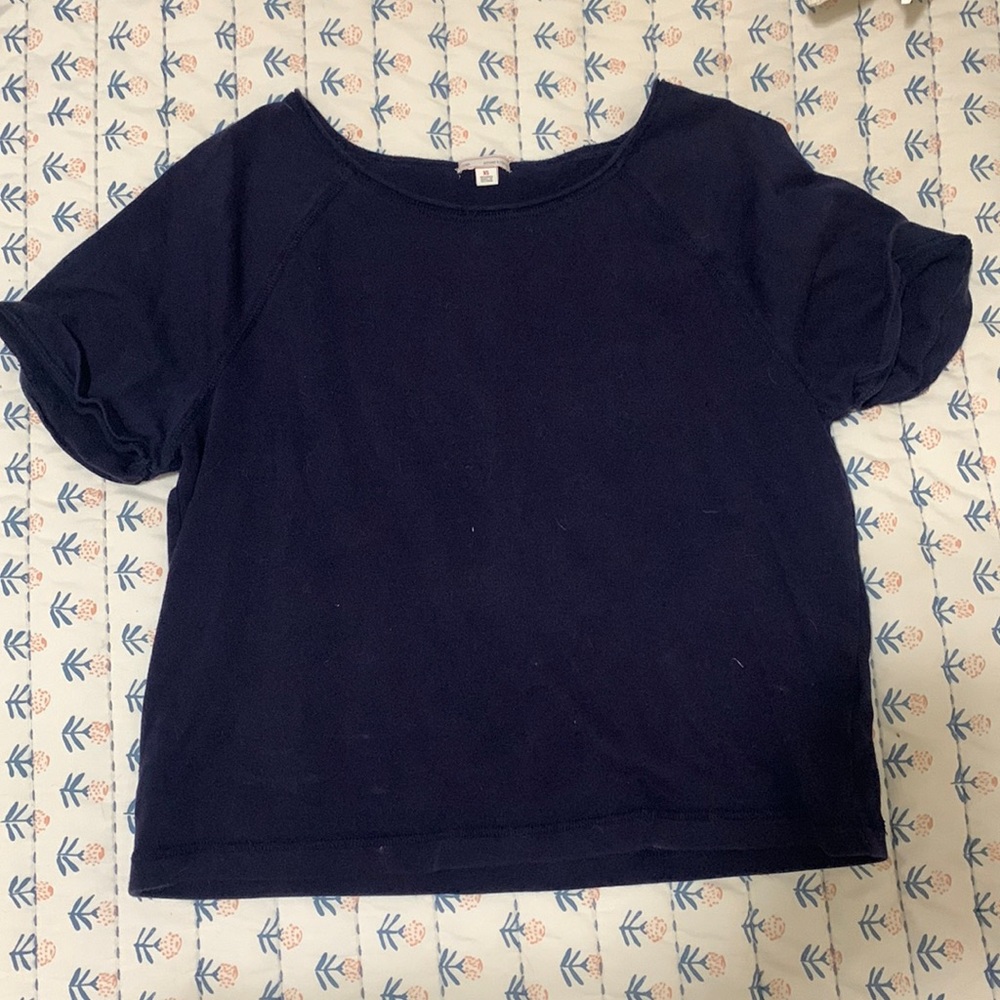 Navy Blue Crop